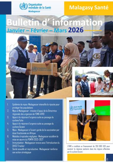 NEWSLETTER OMS MADAGASCAR janv-mars 2026